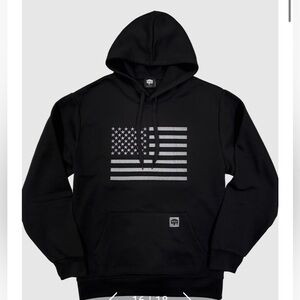 Buffalo Outdoors® Workwear American Flag Hooded Sweatshirt XL